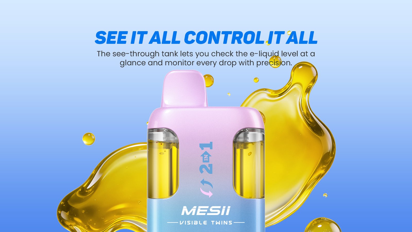 MESII 100K Vape 2-in-1 Detail