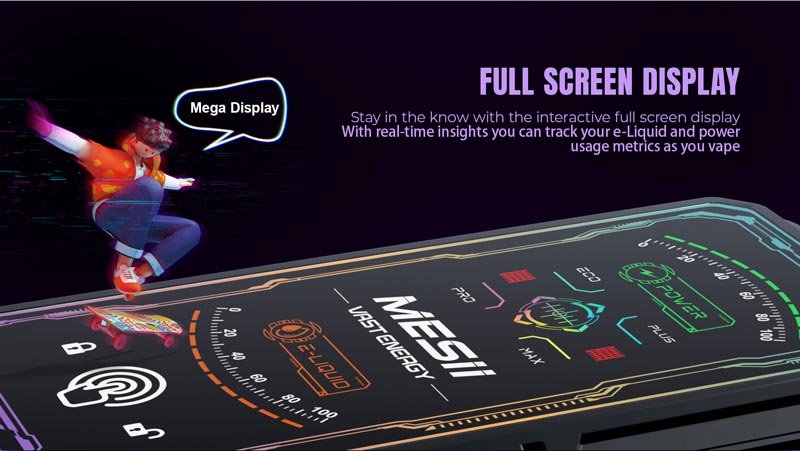 MESII Vast Energy 30K Vape Detail