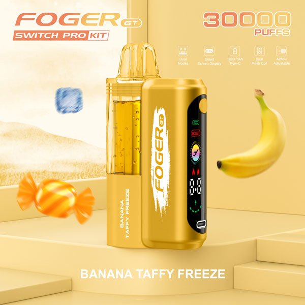 Foger GT 30K Vape – Bananen-Karamell Ice