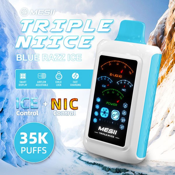 MESII 35K Vape mit Ice Control - Blue Razz Ice