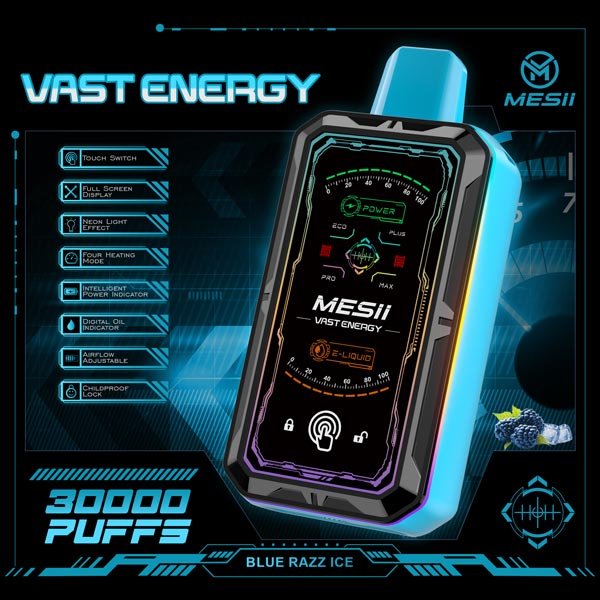 MESII Vast Energy 30K Vape – Blue Razz Ice
