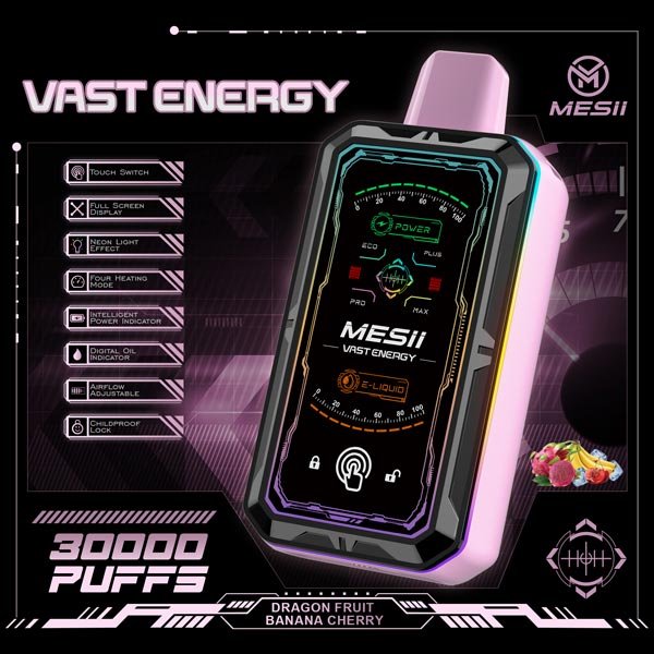 MESII Vast Energy 30K Vape – Drachenfrucht Banane Kirsche