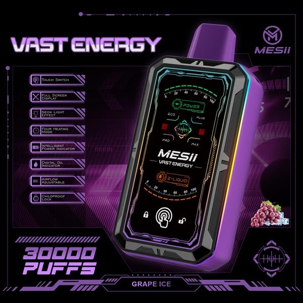 MESII Vast Energy 30K Vape – Traube Ice