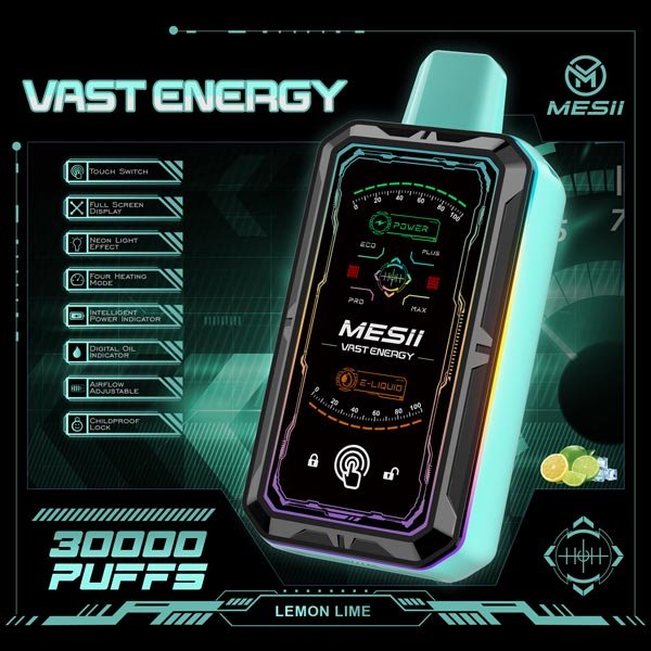 MESII Vast Energy 30K Vape – Zitrone-Limette