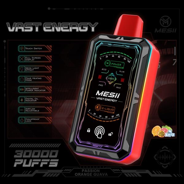 MESII Vast Energy 30K Vape – Passionsfrucht Orange Guave