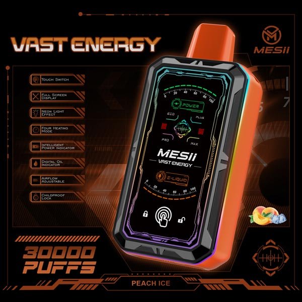 MESII Vast Energy 30K Vape – Pfirsich Ice
