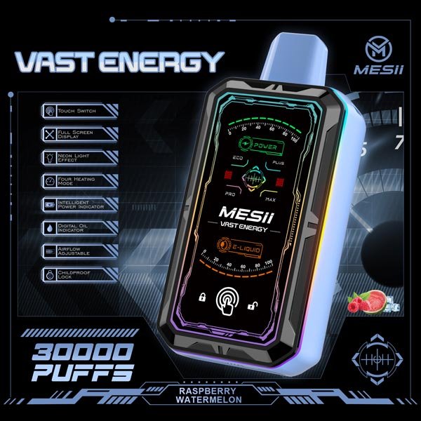 MESII Vast Energy 30K Vape – Himbeere Wassermelone