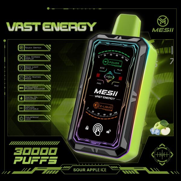 MESII Vast Energy 30K Vape – Saurer Apfel Ice