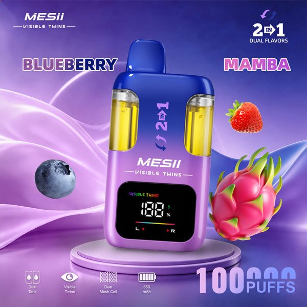 MESII 100K Vape 2-in-1 – Blaubeere & Mamba