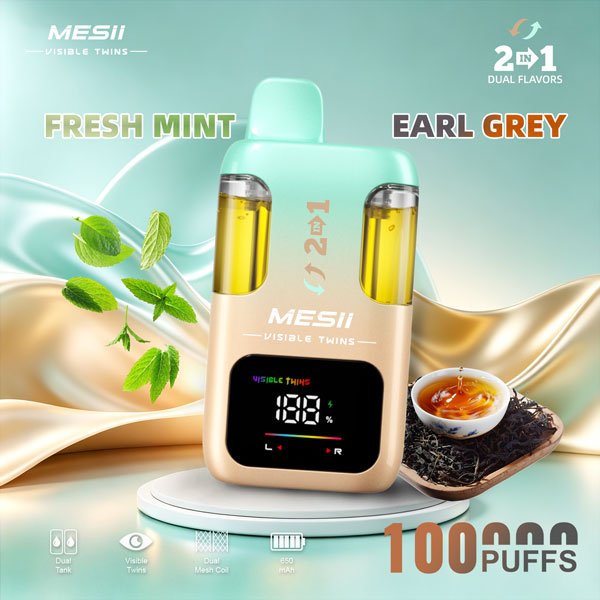 MESII 100K Vape 2-in-1 – Minze & Earl Grey