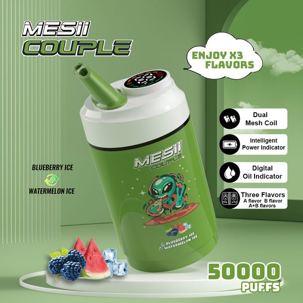 MESII Couple 50K Vape – Blaubeere Ice & Wassermelone Ice