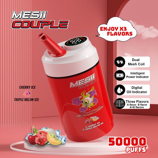 MESII Couple 50K Vape – Kirsche Ice & Triple Melone Ice