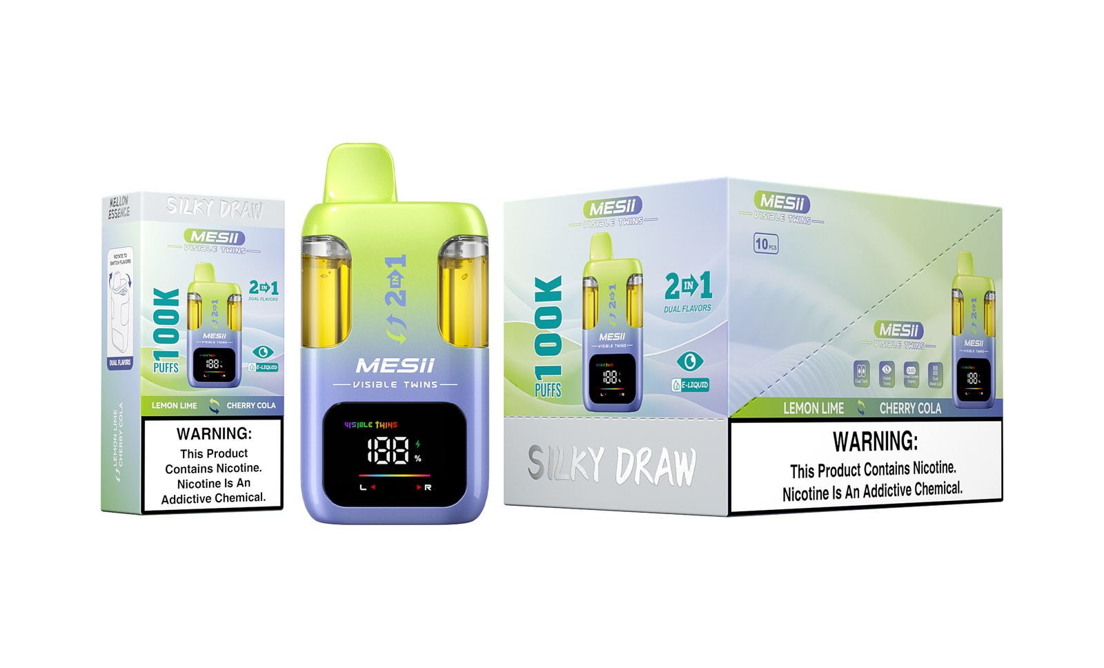 MESII 100K Vape 2-in-1 Verpackung