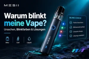 Vape blinkt – Blinkfarben, Ursachen und Lösungen