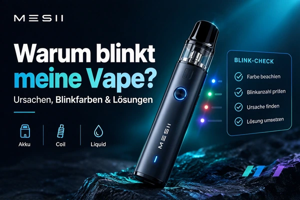 Vape blinkt – Blinkfarben, Ursachen und Lösungen